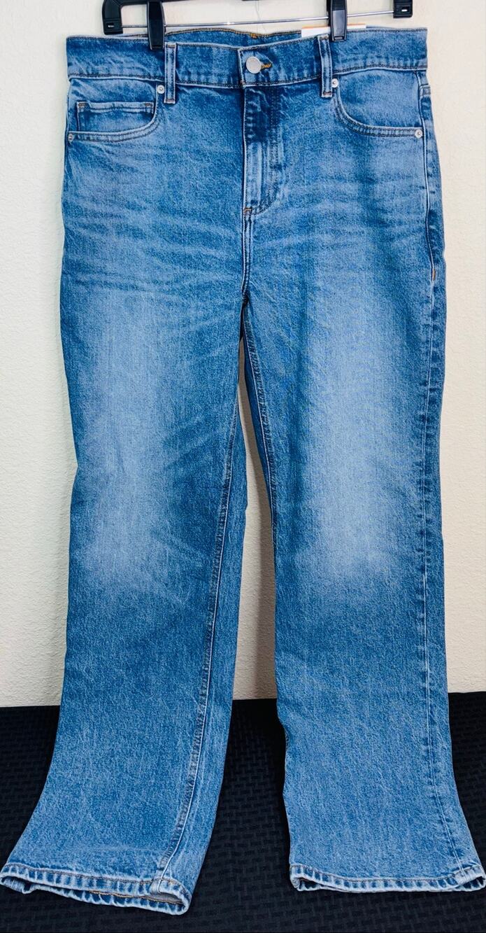 Mode of One Medium Wash "Woodhaven" Straight Stacked NWT Denim Jeans Men 33 x 32